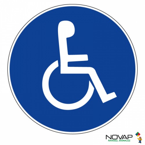 Panneau de signalisation - Panneau handicapés
