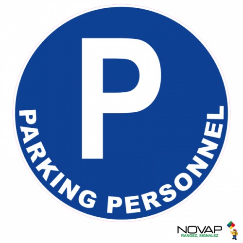 Panneau de signalisation - Parking personnel