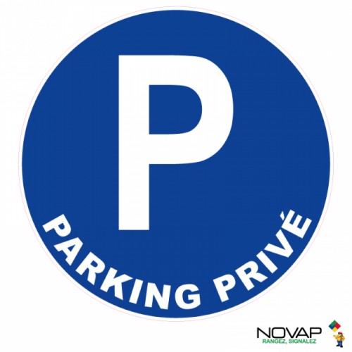Panneau de signalisation - Parking privé