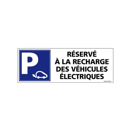 PANNEAU PARKING RECHARGE VEHICULES ÉLECTRIQUES