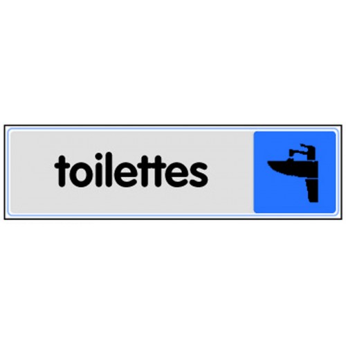 Plaquette Plexiglas Couleur - Toilettes
