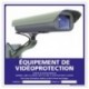 panneau équipement de vidéo protection - alu - 250 x 250 mm