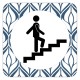 Plaque de porte escaliers