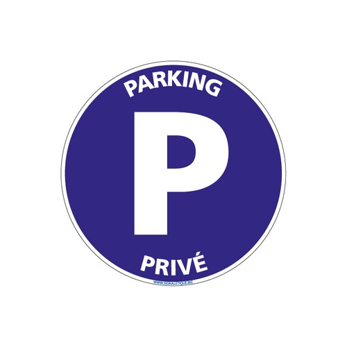 Panneau Parking privé - Alu
