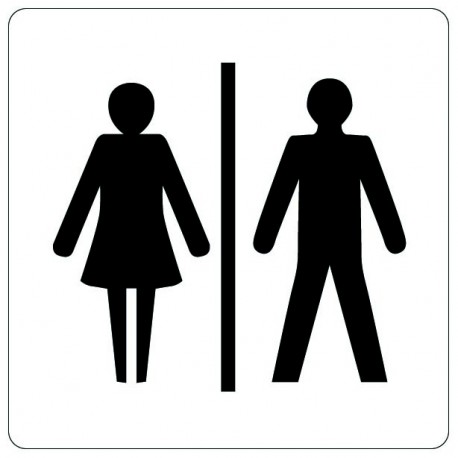 Pictogramme - Toilettes hommes / femmes