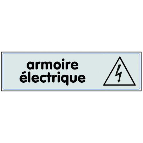 Plaquette Plexiglas Classique Argent - Armoire Electrique