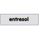Plaquette plexiglas classique argent - Entresol