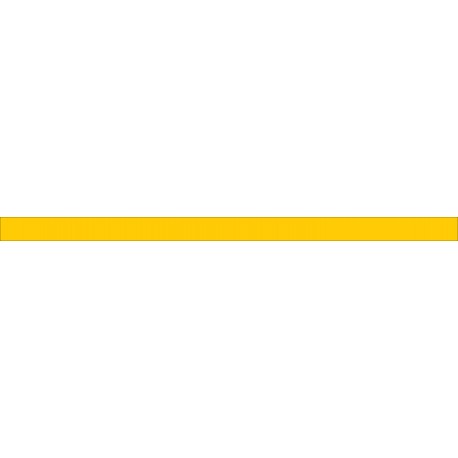 Bandes adhésives pour repérage des portes vitrées 52 mm - Ligne pleine jaune